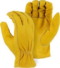 MAX For Tig Argon Yellow Gloves Furred Cuff, Half Finger Style Sweat And Cut Resistant Extra Long Sleeve For Maximum Protection Ideal For Dishwashing And Gardening - Image 4