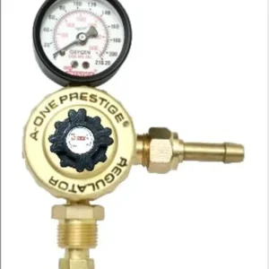 A ONE PRESTIGE Single Gauge Oxygen Regulator Single Stage Single Industrial Use Hevy duty