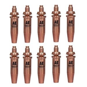 AAMAN B-3/32 B-TYPE 10 Pieces Gas Cutting Nozzle For Gas Cutting Torch