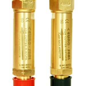 EUROWELD Flashback Arrestor for Cutter, Heavy Duty Gas Seal Safety Device for Welding & Cutting