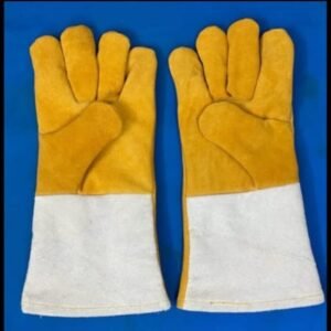 Max Leather Hand Gloves For Welding Works Mig-Tig Leather Hand Gloves