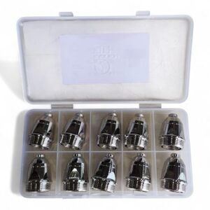 P80 Plasma Cutting Torch Consumables Set 1.5mm Nozzle and Electrode Tips 10 Sets for Cut 80-100 AMP