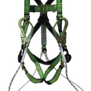 Safety Belt Udyogi Make -Ecco-1 Polyester Braided Rope polyester webbing Adjustment straps only at chest and thighs SH-60 scaffolding hook Pack Of 1