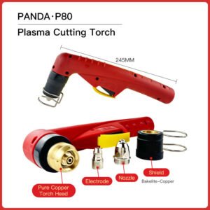 SHENGSHI Panda P80 Cutting Machine Torch Components P-80 Manual Handle Torch Head Fit for 100A 120A Cutter P80 Air Plasma Torch