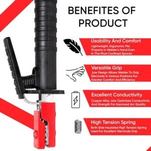 Welding Electrode Holder Red 1000 AMP Welding Products Industrial Products Welding Holder