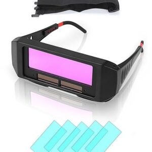 Welding Goggles Auto Darkening Welding Goggles Welding Glasses Adjustable Wearing Design Solar Resistant Multi Purpose Black