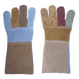 Welding Leather Hand Gloves Multi Color Protection Heat Resistant Safety Protective